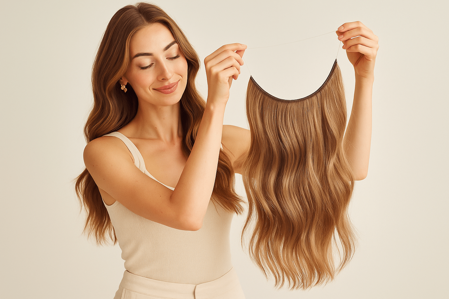 Hårband hårförlängning