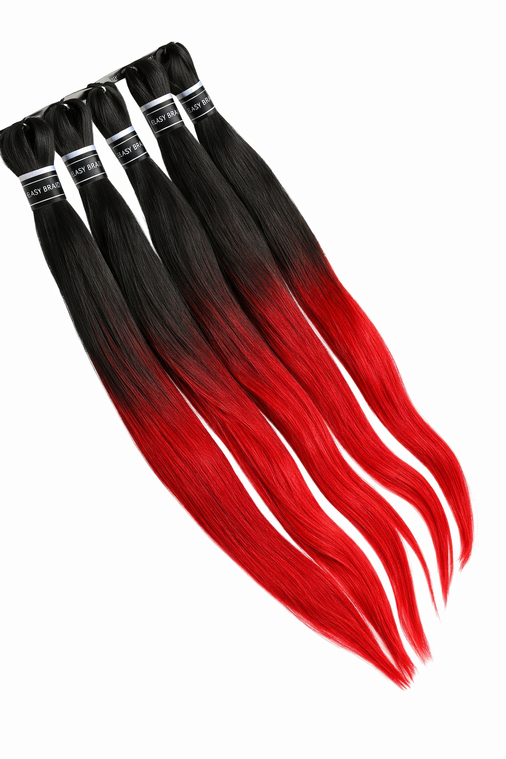 EASY BRAIDS 450g 5 PACK - #T1B/RED