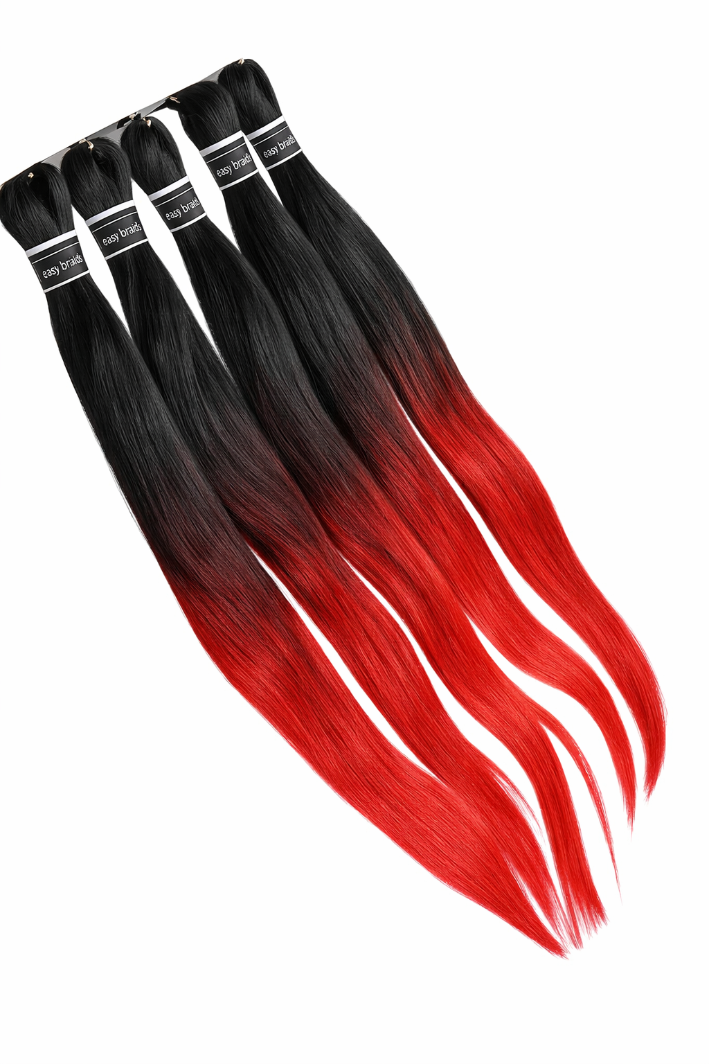 EASY BRAIDS 450g 5 PACK - #T1B/RED