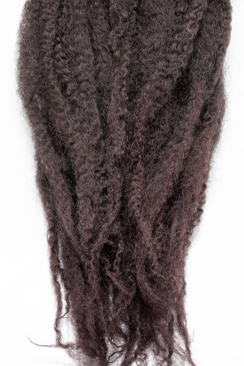 Afro Kinky flät hår i färg #1B/33, naturligt mörkbrun mix med mjuk textur och realistisk känsla, perfekt för twist, locs och fylliga skyddande frisyrer.