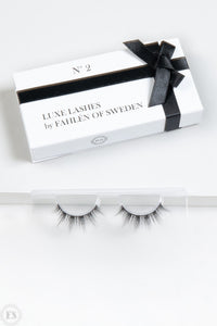 Luxe Lashes N° 2 – Svarta Lösögonfransar med Extra Längd