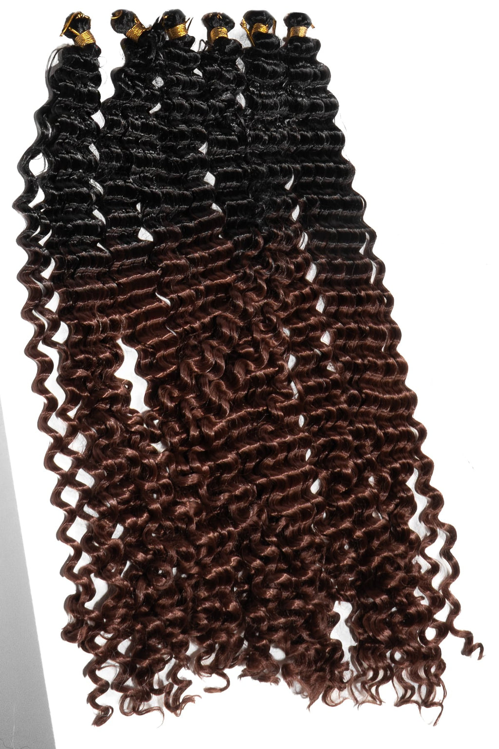 Svartbruna Braids i ombre. 6pack i set.