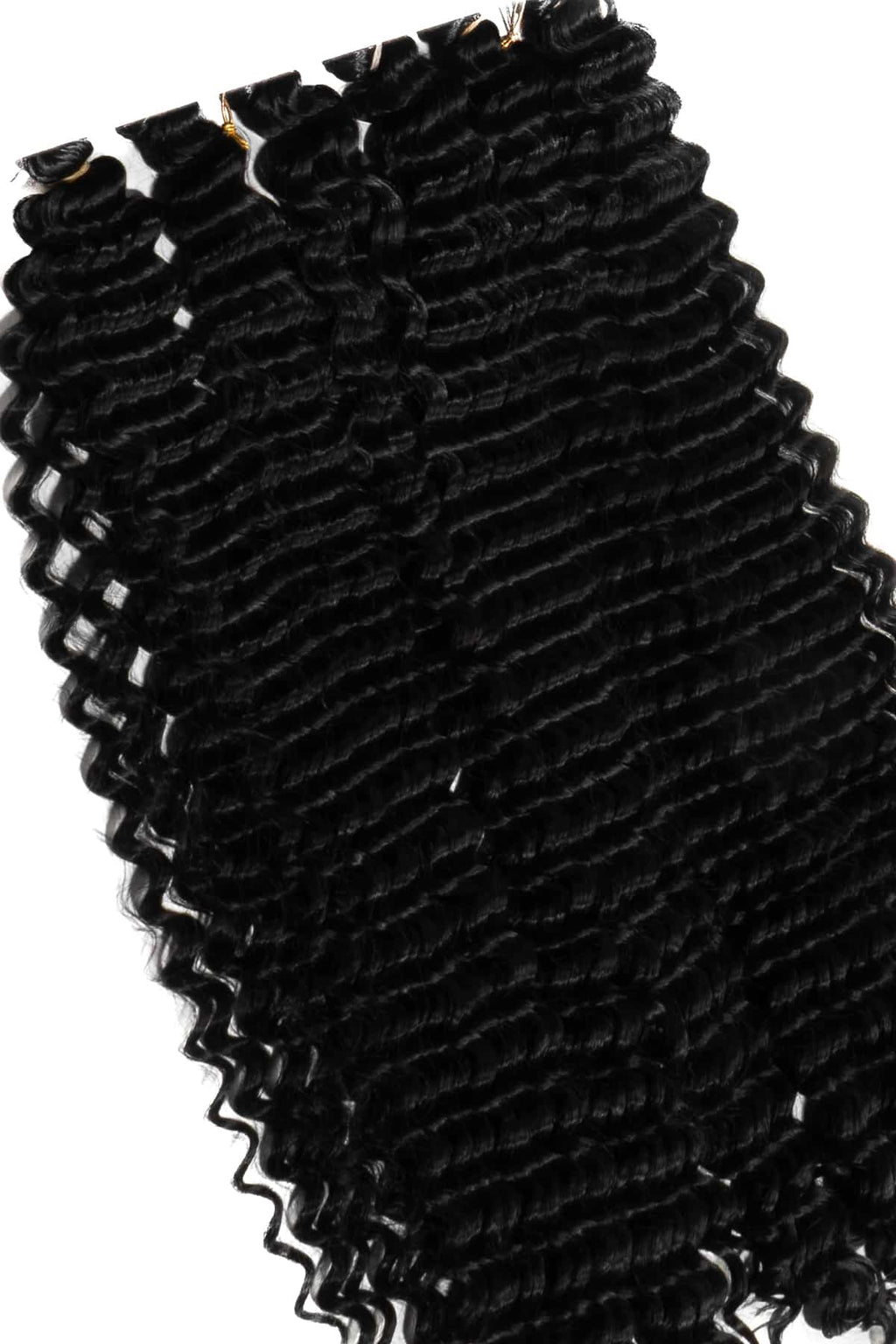 Boho hårförlängningar i djup svart ton, perfekta boho flätor. Mjukt syntetiskt fiber med naturlig glans som ger volym och en elegant, definierad look.