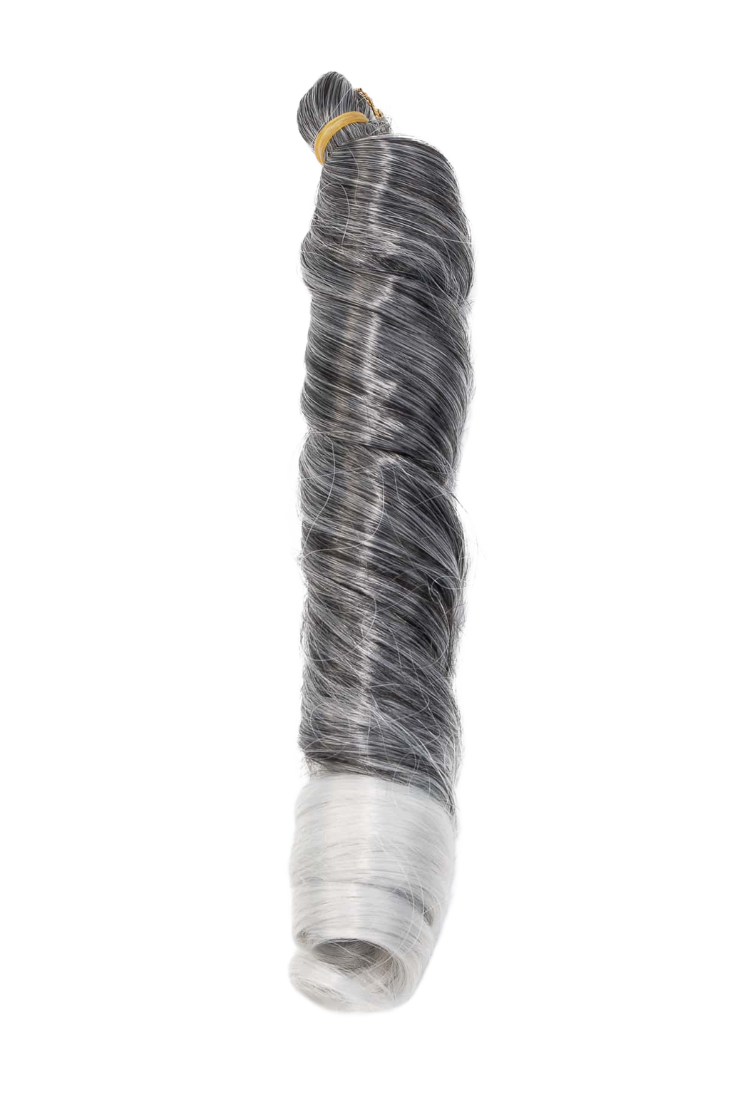 Spiral French Curls i mörk / vit  ombre med glans och definierade lockar.