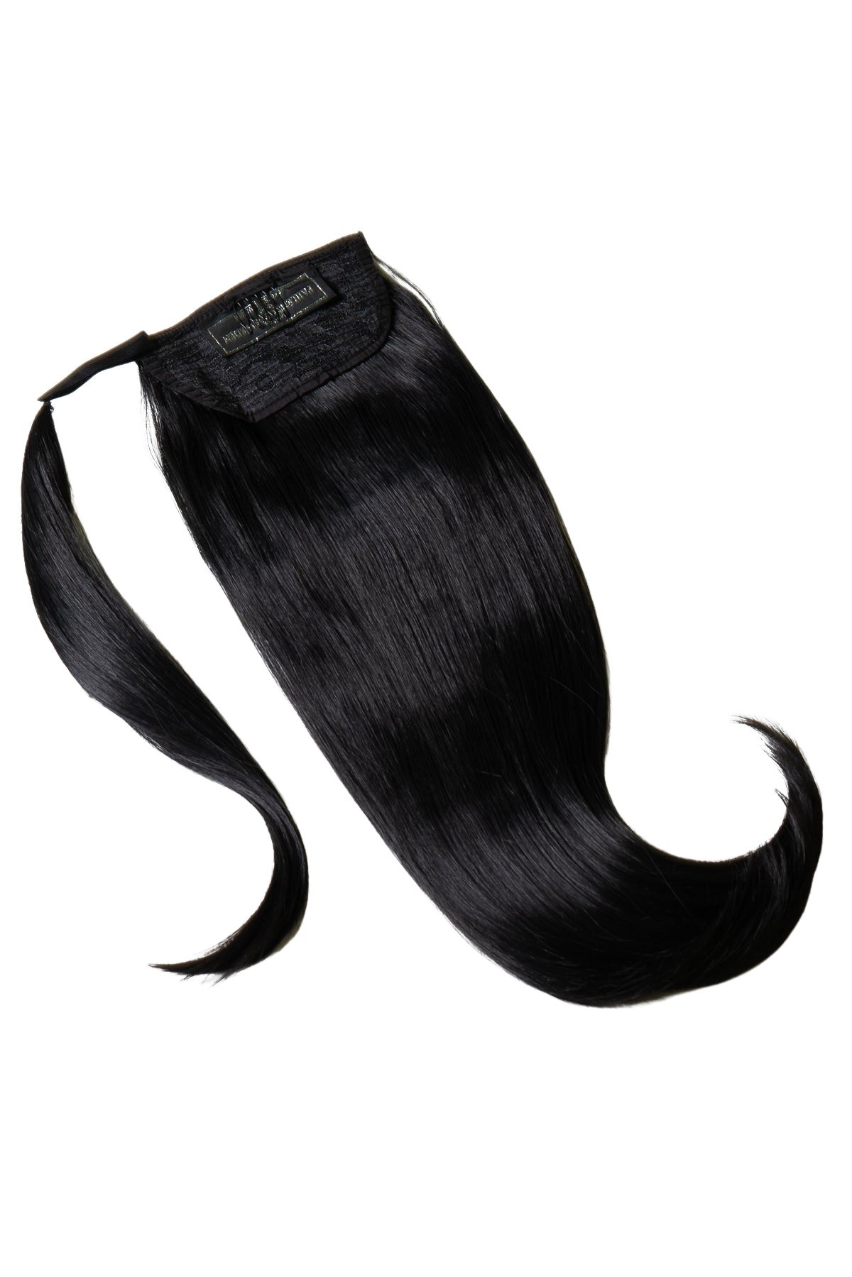 Mörk svart 1B ponytail-hårförlängning, produktbild