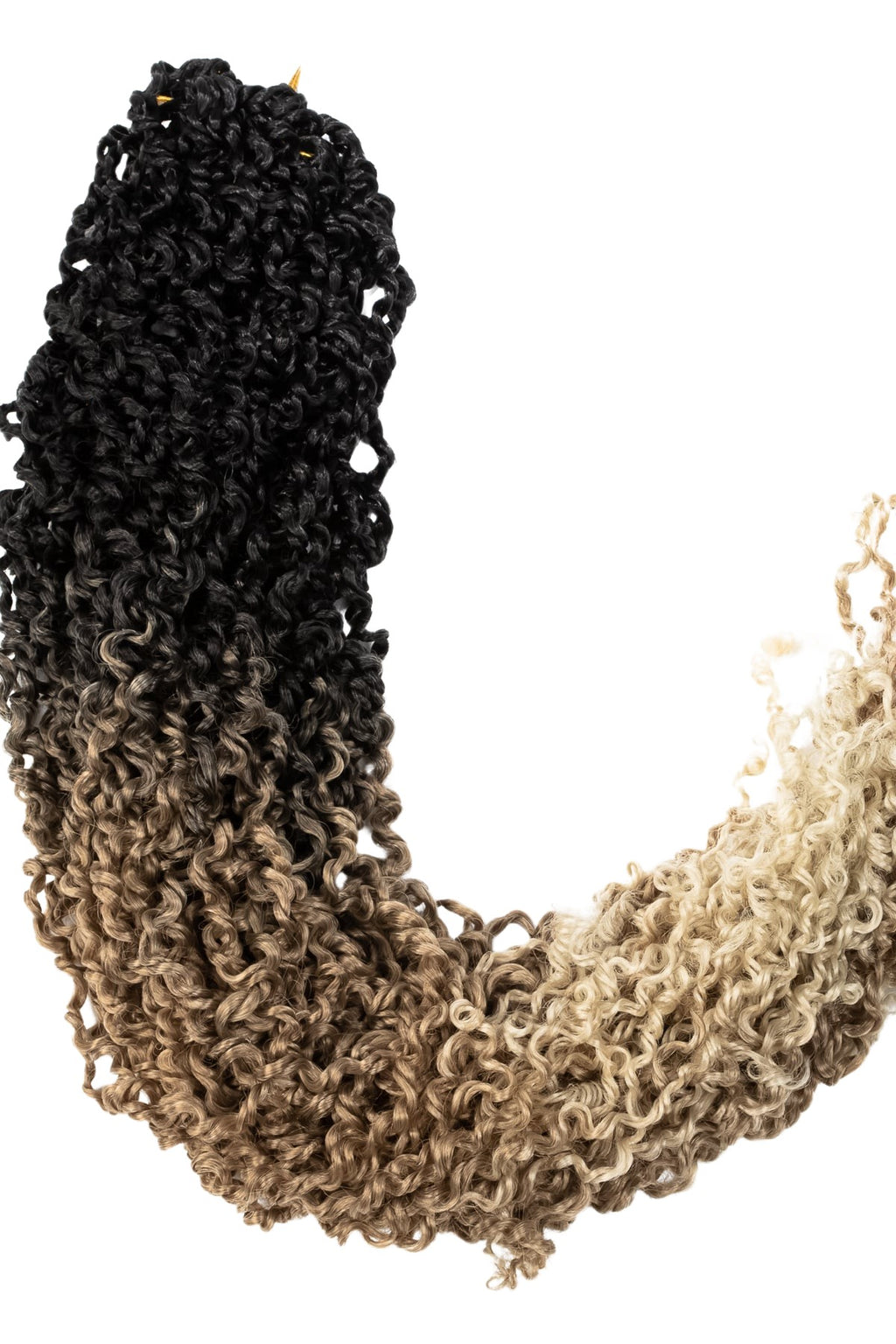 Majesty Twist Flätor i mörkbrun till blond ombre nyans