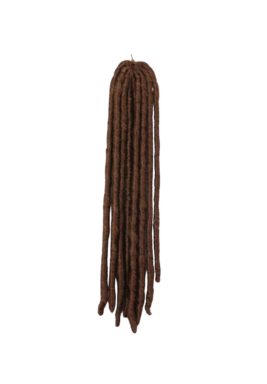 faux locs #30, varmbruna dreads.