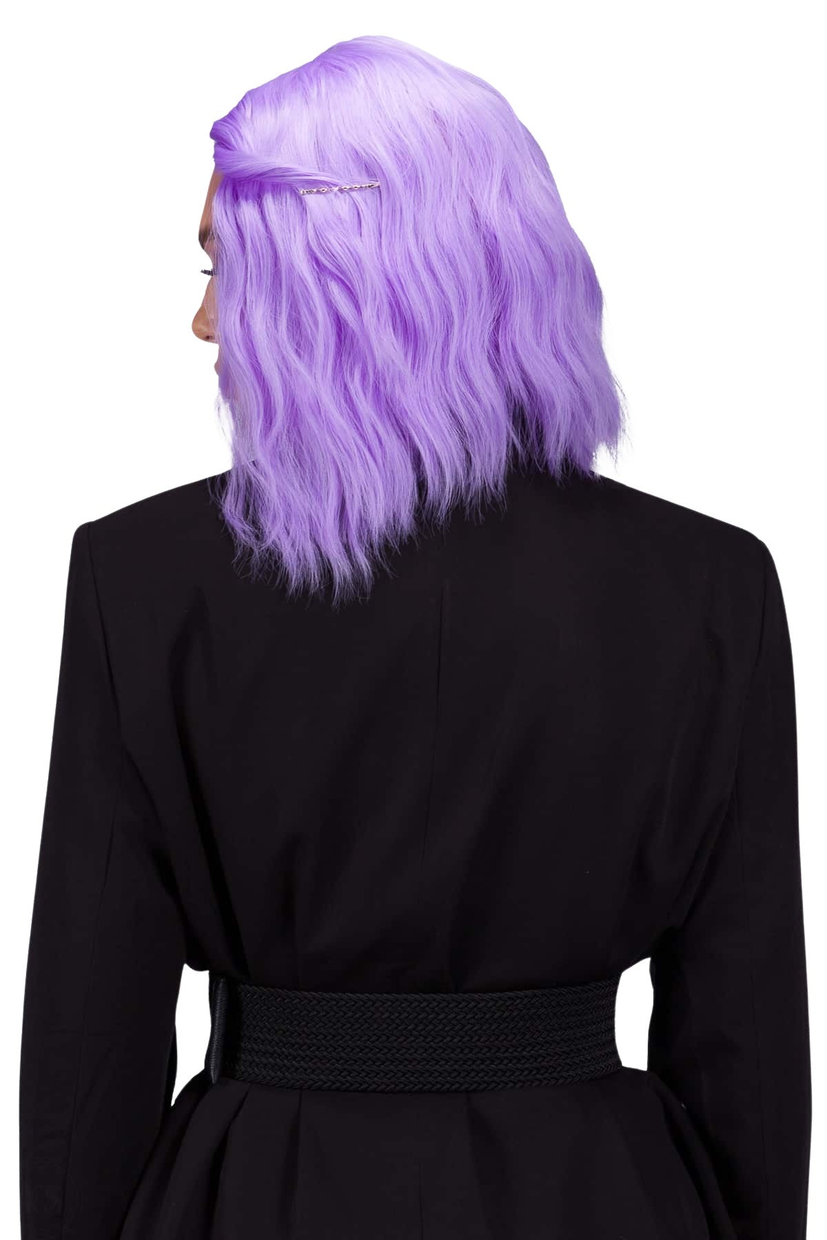 Lila kort peruk, drömmiga vågor, romantisk, somrig, cosplay