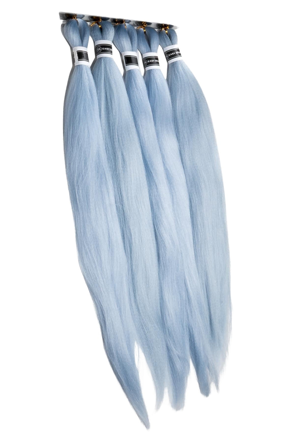 Easy braids flätor Isblå flätningshår i syntetfiber med mjuk, silkeslen känsla