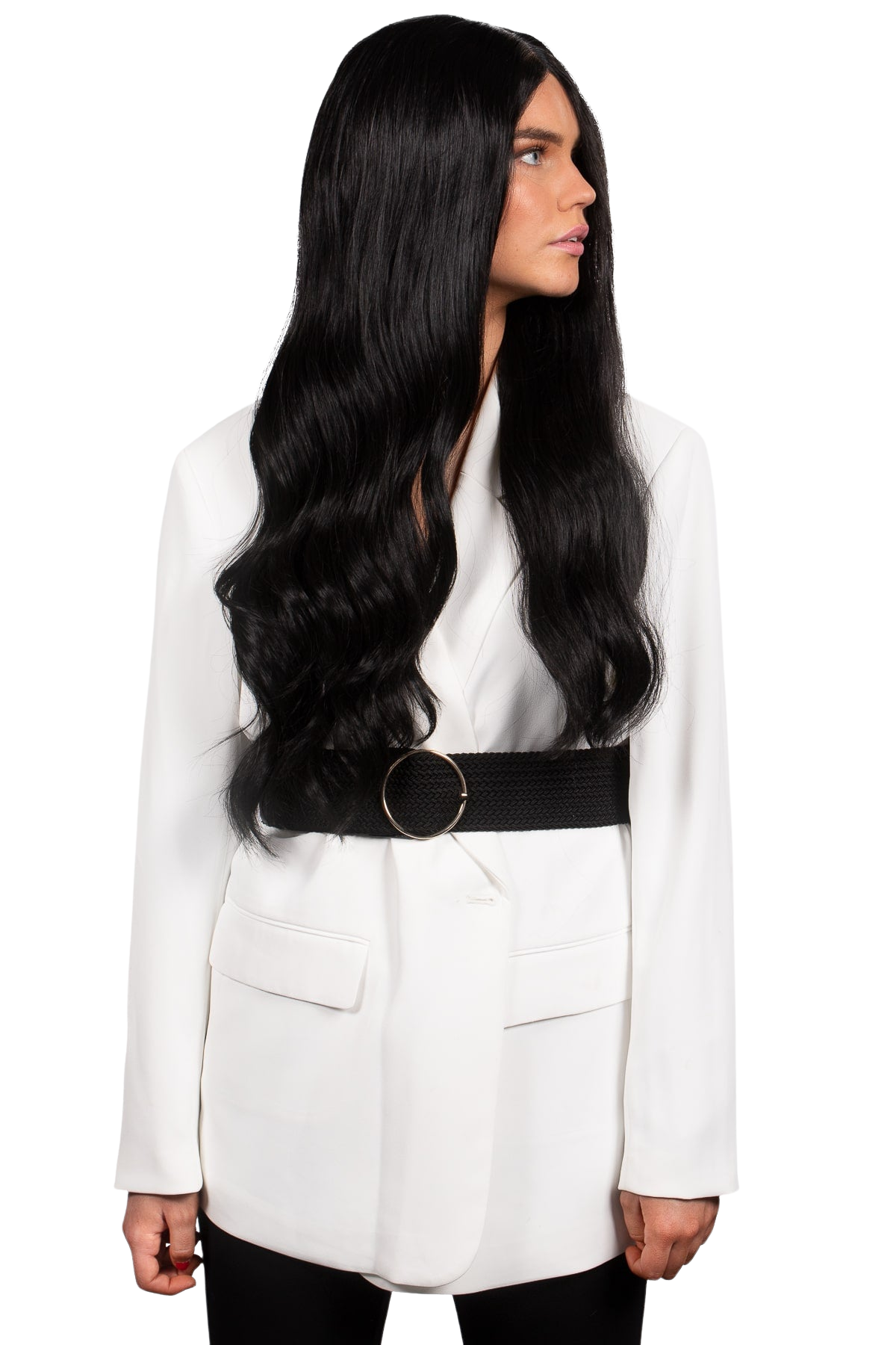 SVART PERUK SJÄLVFALL