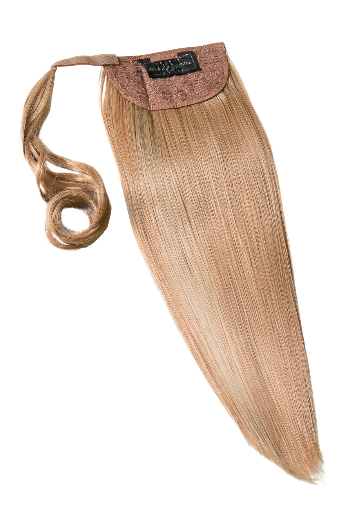 Mellanmörk blond ponytail-hårförlängning, produktbild