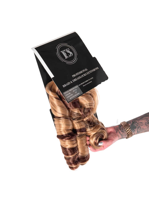 Spiral French Curl, i vågig ombré, elegant förpackade, perfekt för salongsbruk eller premium-styling.