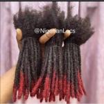 Burgundy Dreadlocks Attenmnt 60 Pieces Black And Red