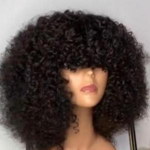 Curly Full Fringe Hair Wig