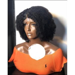 Genuine Hair Afro Kinky Curl Wig