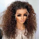 New Women Colored Curly Wig Front Hot Selling Frontal Wig Hair Wigs