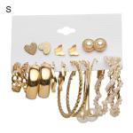 1 Set Piercing Ear Stud Set Irregular Geometric Imitation-